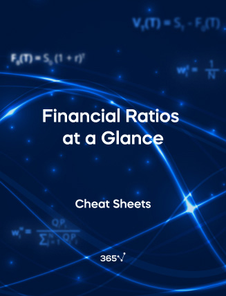 Cover for Financial Ratios at a Glance Cheat Sheets